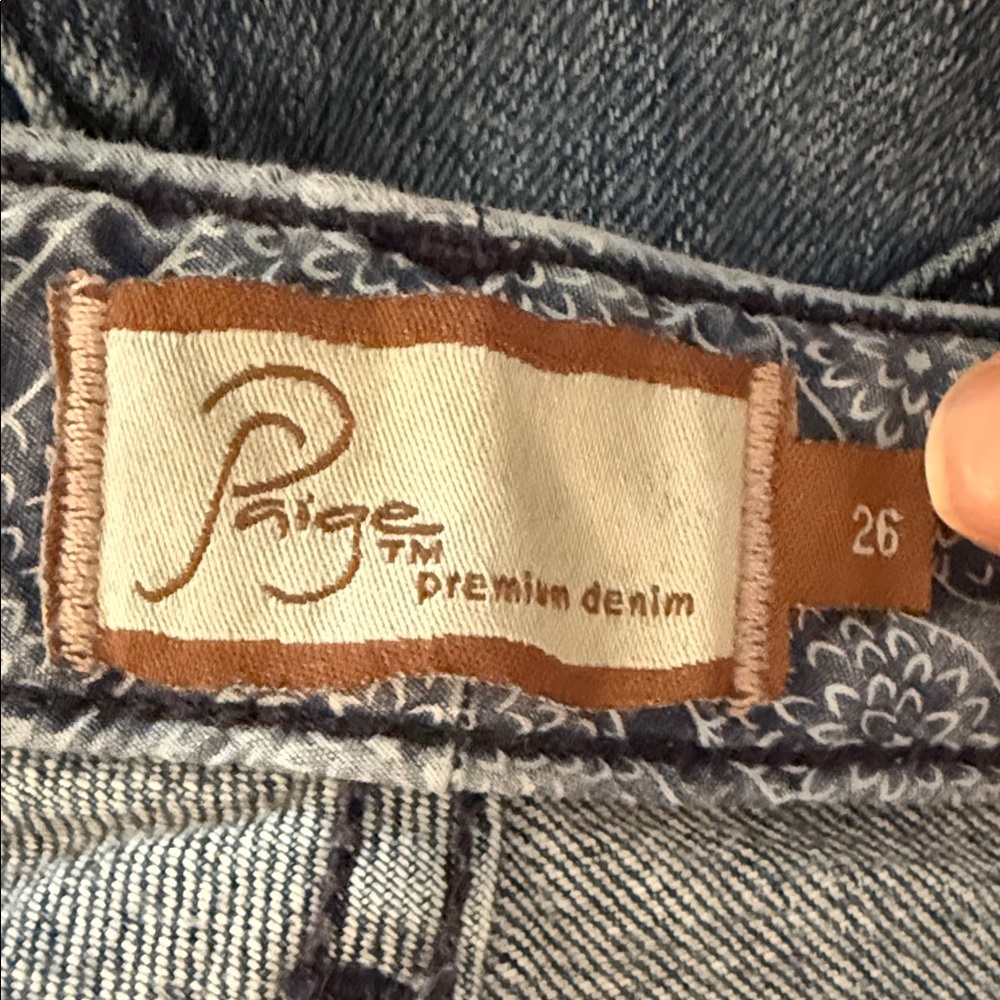 Paige Premium denim Jimmy Jonny Blue Jeans size 26 - Picture 10 of 13